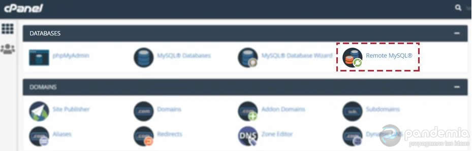 cpanel mysql remoto